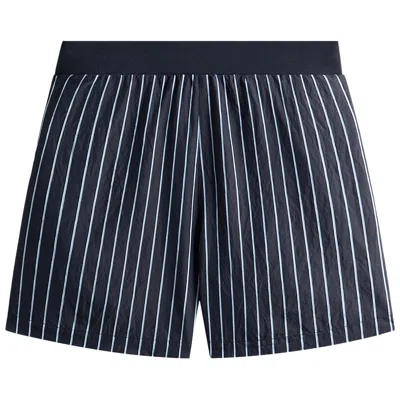 Pre-owned Kith Striped Poplin Active Short 'blend' | Black | Men's Size L