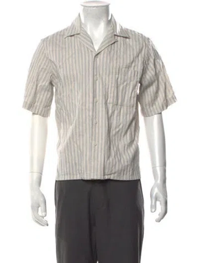 Pre-owned Kith Striped Short Sleeve Shirt In Multicolor