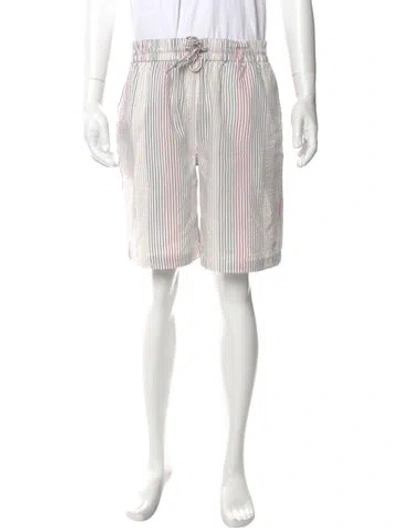 Pre-owned Kith Striped Shorts In Gray