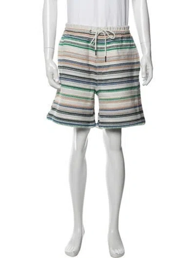 Pre-owned Kith Striped Shorts In Neutrals