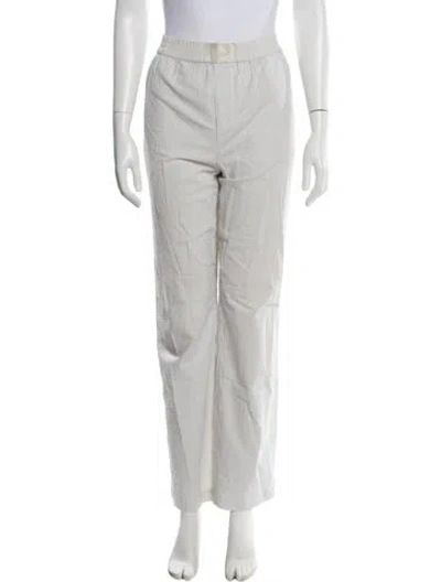 Pre-owned Kith Striped Straight Leg Pants In White