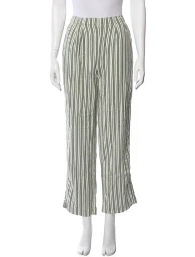 Pre-owned Kith Striped Sweatpants In Green