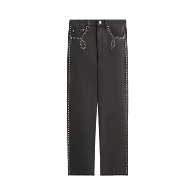Pre-owned Kith Studded Denim Webster Chill 'xavier Wash' | Black | Men's Size 33