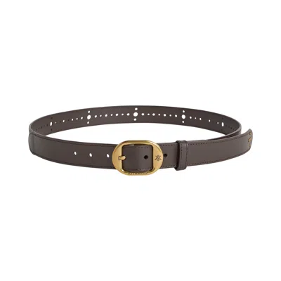 Pre-owned Kith Studded Leather Belt 'robusta' | Brown | Men's Size L