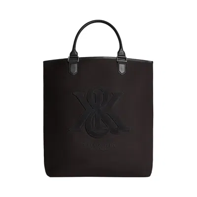 Pre-owned Kith Suede Applique Canvas Tote 'black' | Men's Size Onesize