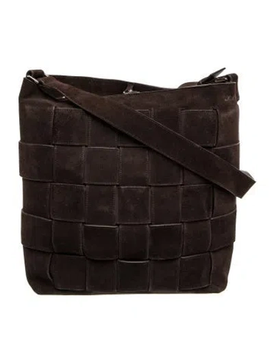 Pre-owned Kith Suede Crossbody Bag In Brown