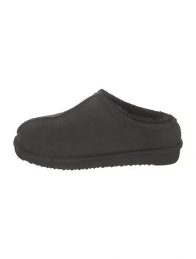 Pre-owned Kith Suede Slippers In Black