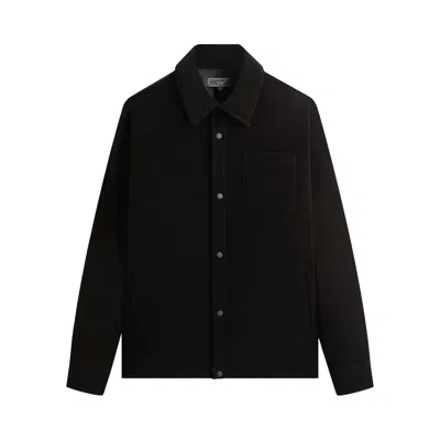 Pre-owned Kith Sueded Tech Brixton Puffed Shirt Jacket 'black' | Men's Size L