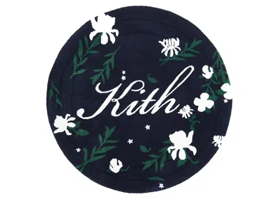Pre-owned Kith Summer Floral Script Rug In Nocturnal