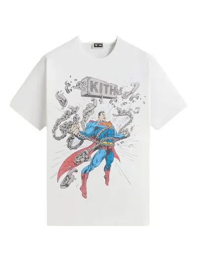 Kith Superman Chains Vintage T-shirt In White