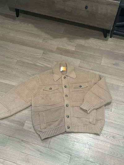 Pre-owned Kith Sweater Knitted Brown Cardigan