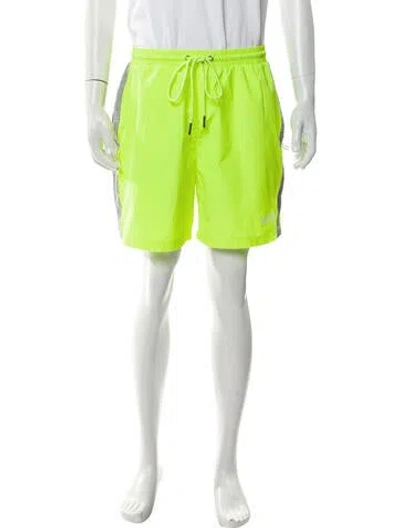 Pre-owned Kith Swim Trunks In Yellow