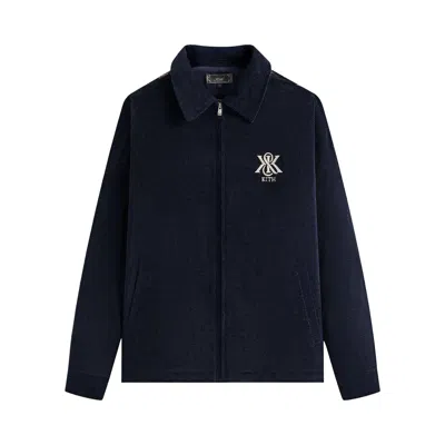 Pre-owned Kith Tapestry Panelled Remsen Jacket 'ink' | Black | Men's Size Xxl