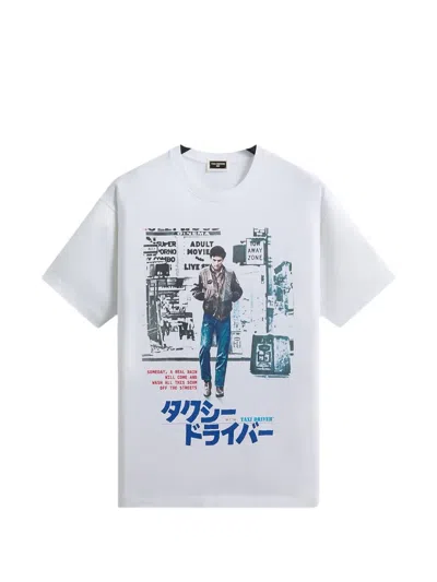 Kith Taxi Driver Japanese Poster-print T-shirt In White