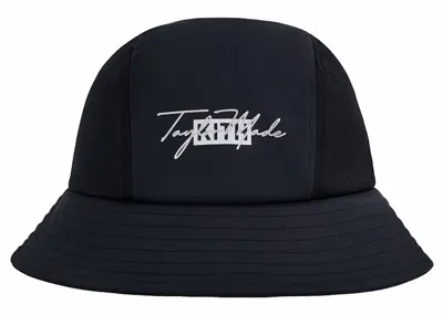 Pre-owned Kith Taylormade Nylon Camper Bucket Hat In Black