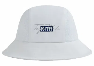Pre-owned Kith Taylormade Nylon Camper Bucket Hat In White