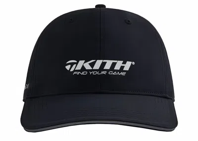 Pre-owned Kith Taylormade Reflective Nylon Cap In Black