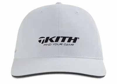 Pre-owned Kith Taylormade Reflective Nylon Cap In White