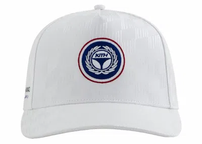 Pre-owned Kith Taylormade Silk Pinch Crown Cap In White