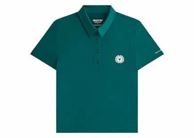 Pre-owned Kith Taylormade Women's Polo Shirt In Fairway In Green