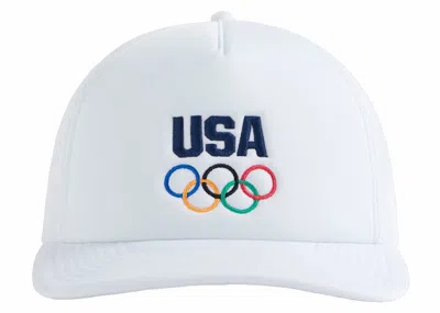 Pre-owned Kith Team Usa Nolan Trucker Hat In White
