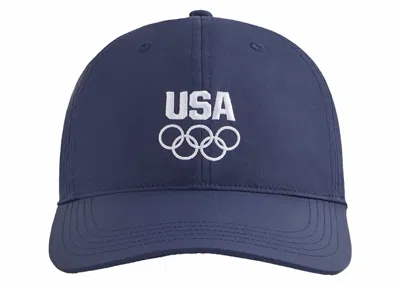 Pre-owned Kith Team Usa Nylon Aaron Cap In Nocturnal