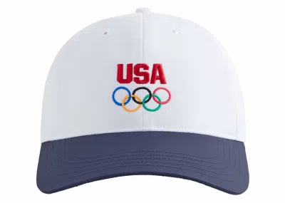Pre-owned Kith Team Usa Nylon Aaron Cap In White
