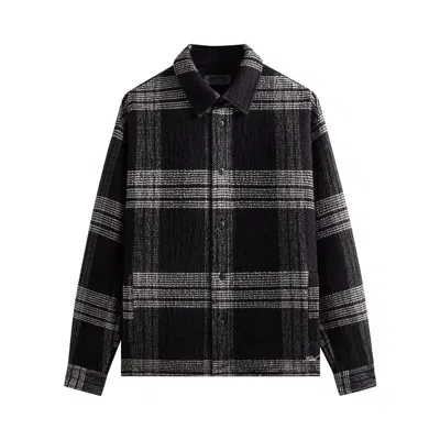 Pre-owned Kith Textured Plaid Isaiah Buttondown 'black' | Men's Size M