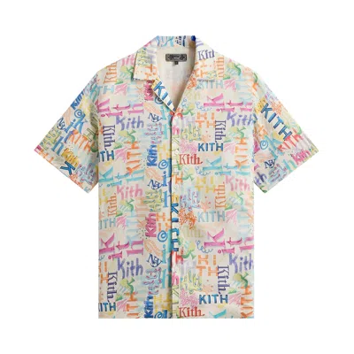 Pre-owned Kith Thompson Camp Shirt 'sandrift' | Tan | Men's Size Xl In Brown