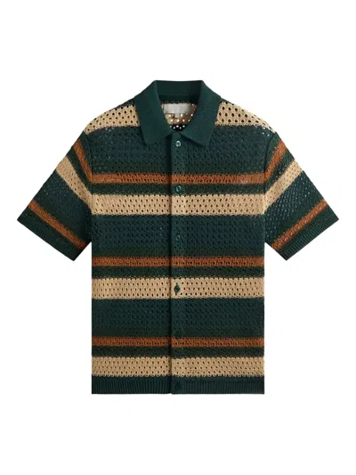 Kith Thompson Crochet Shirt In Green