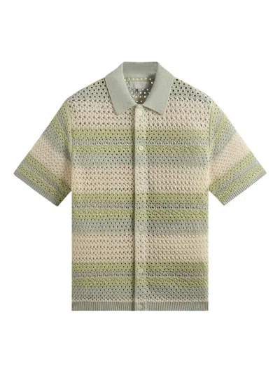Kith Thompson Crochet Shirt In Green