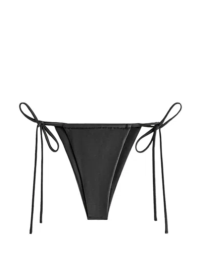 Kith Tie-fastening Bikini Bottom In Black