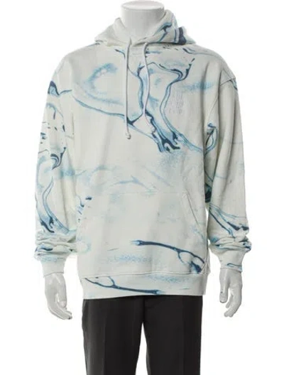 Pre-owned Kith Tie-dye Print Crew Neck Hoodie In Green