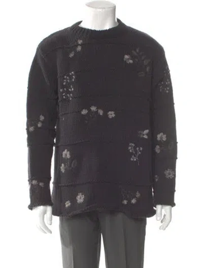 Pre-owned Kith Tie-dye Print Crew Neck Pullover In Gray