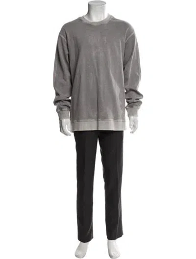 Pre-owned Kith Tie-dye Print Crew Neck Sweatshirt In Gray