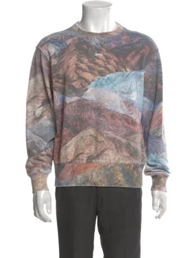 Pre-owned Kith Tie-dye Print Crew Neck Sweatshirt In Multi