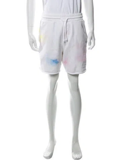 Pre-owned Kith Tie-dye Print Jogger Shorts In Neutral