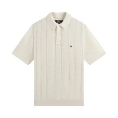 Pre-owned Kith Tilden Polo 'sandrift' | White | Men's Size L