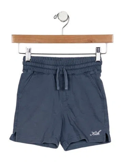 Pre-owned Kith Babies' Toddler Boys Branded Shorts In Blue