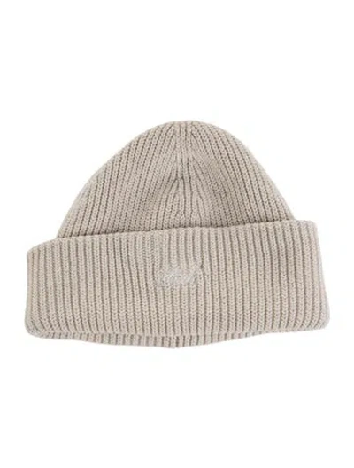 Pre-owned Kith Babies' Toddler Boys' Embroidered Beanie Hat In Neutrals