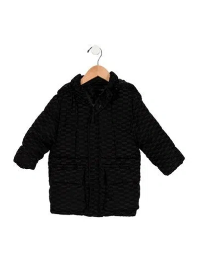 Pre-owned Kith Babies' Toddler Boys' Logo Puffer Jacket In Black