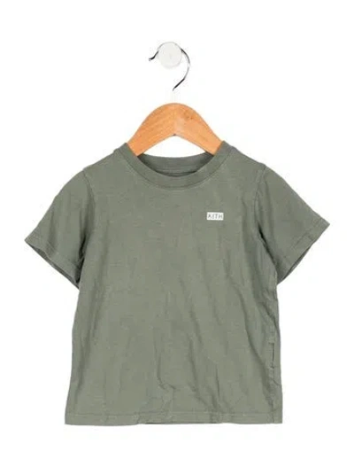 Pre-owned Kith Babies' Toddler Boys' Logo Short Sleeve Shirt In Green