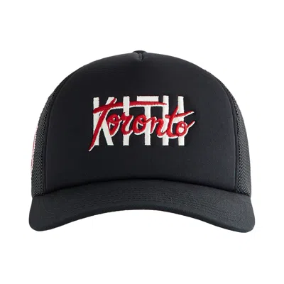 Pre-owned Kith Toronto Regional Trucker Hat 'black' | Kid's Size Onesize