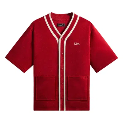 Pre-owned Kith Towel Boucle Billy Shirt 'allure' | Red | Men's Size S
