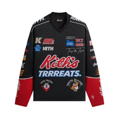 Pre-owned Kith Treats For Kellogg's Frosted Flakes Cereal & Tony The Tiger Agu Jersey 'black' | Men's Size L