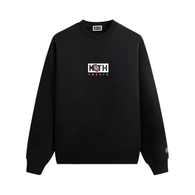 Pre-owned Kith Treats For Kellogg's Frosted Flakes Cereal & Tony The Tiger Classic Logo Nelson Crewneck 'black