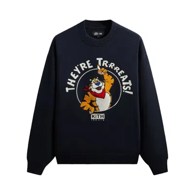 Pre-owned Kith Treats For Kellogg's Frosted Flakes Cereal & Tony The Tiger Lewis Sweater 'nocturnal' | Black |