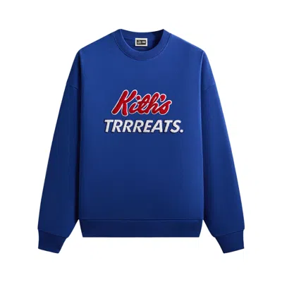 Pre-owned Kith Treats For Kellogg's Frosted Flakes Cereal & Tony The Tiger Nelson Crewneck 'current' | Blue |