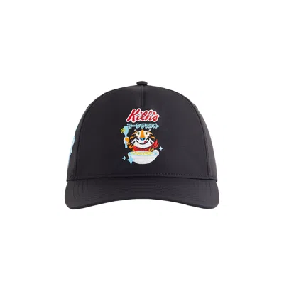 Pre-owned Kith Treats For Kellogg's Frosted Flakes Cereal & Tony The Tiger Nylon Bay Low Pinch Crown Snapback  In Black