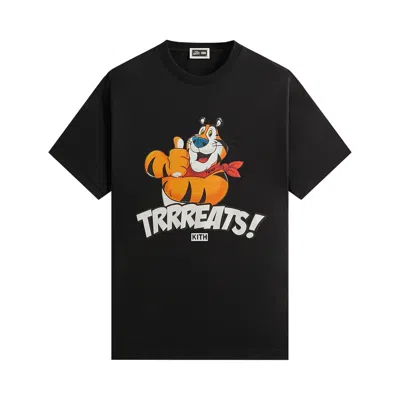 Pre-owned Kith Treats For Kellogg's Frosted Flakes Cereal & Tony The Tiger Thumbs Up Tee 'black' | Men's Size